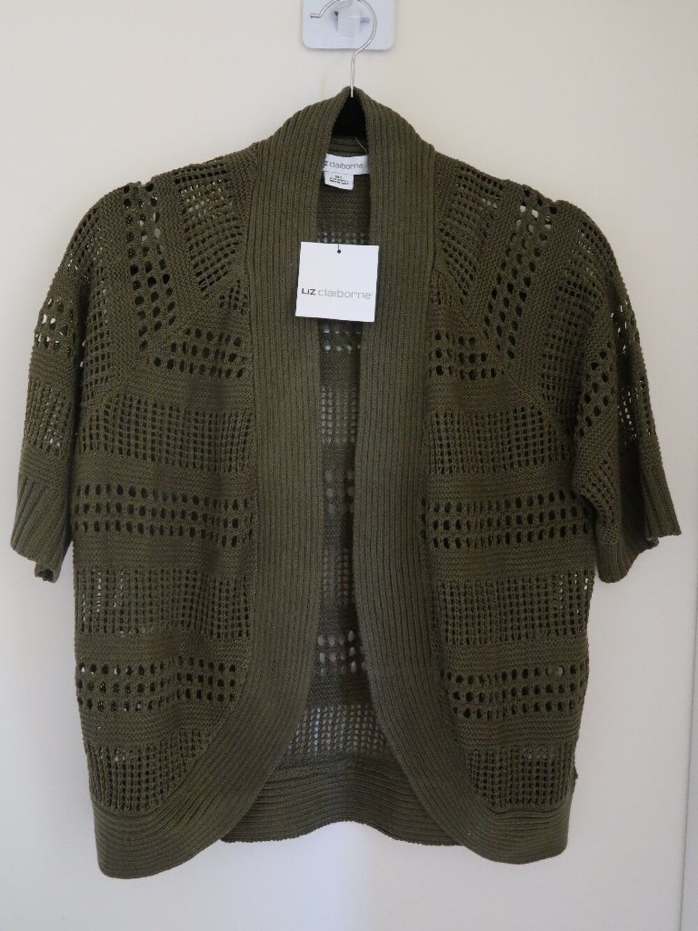 Liz Claiborne Women's Crochet Cardigan